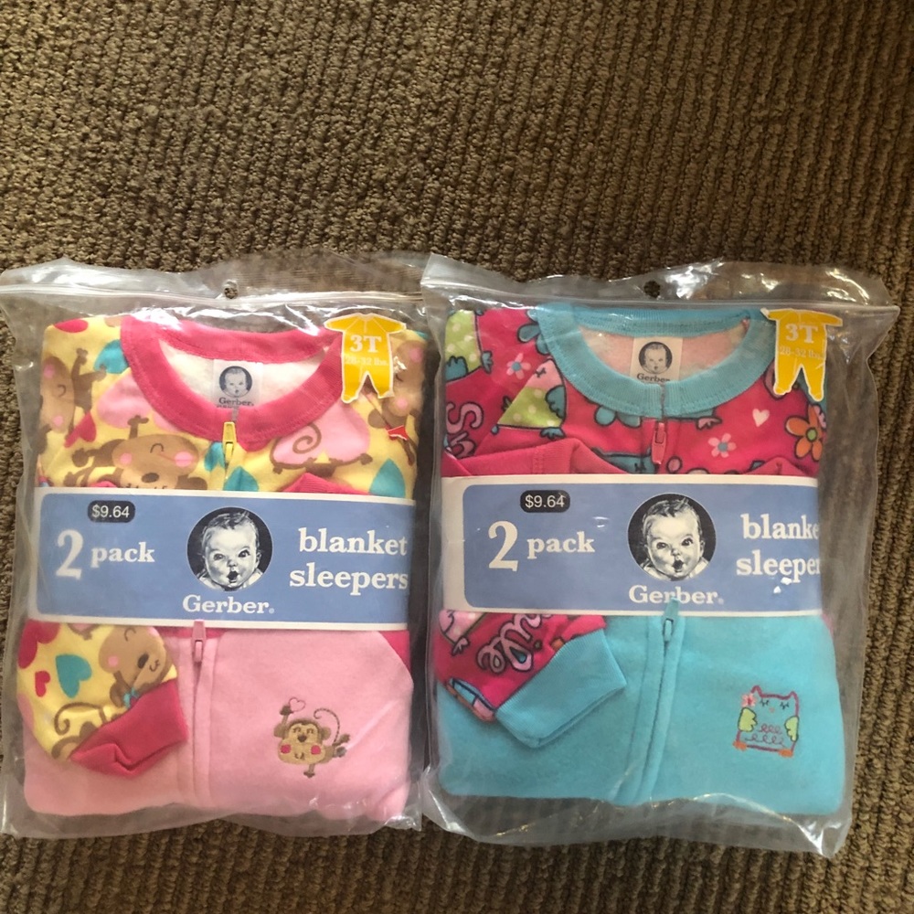 Gerber 3T Blanket Sleeper Bundle NIP